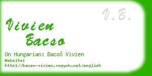 vivien bacso business card