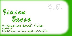 vivien bacso business card